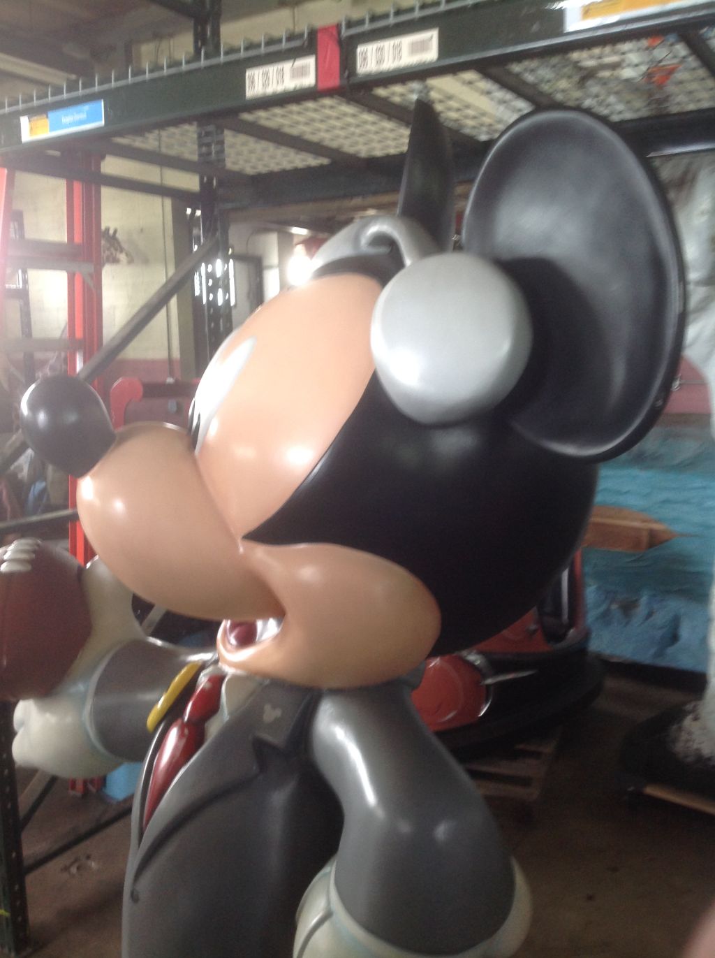 cement mickey mouse statue