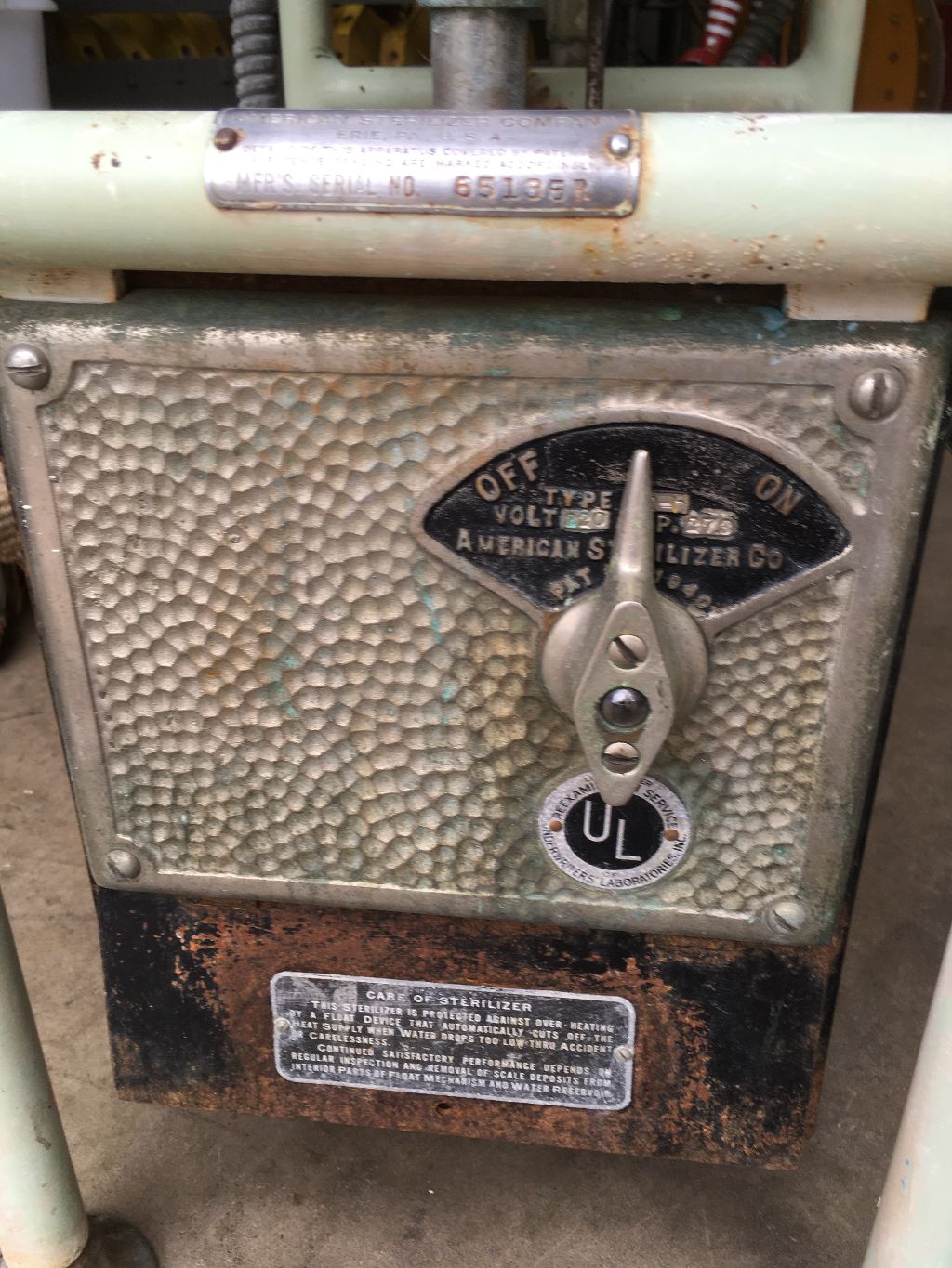 Antique American Sterilizer Autoclave « Obnoxious Antiques